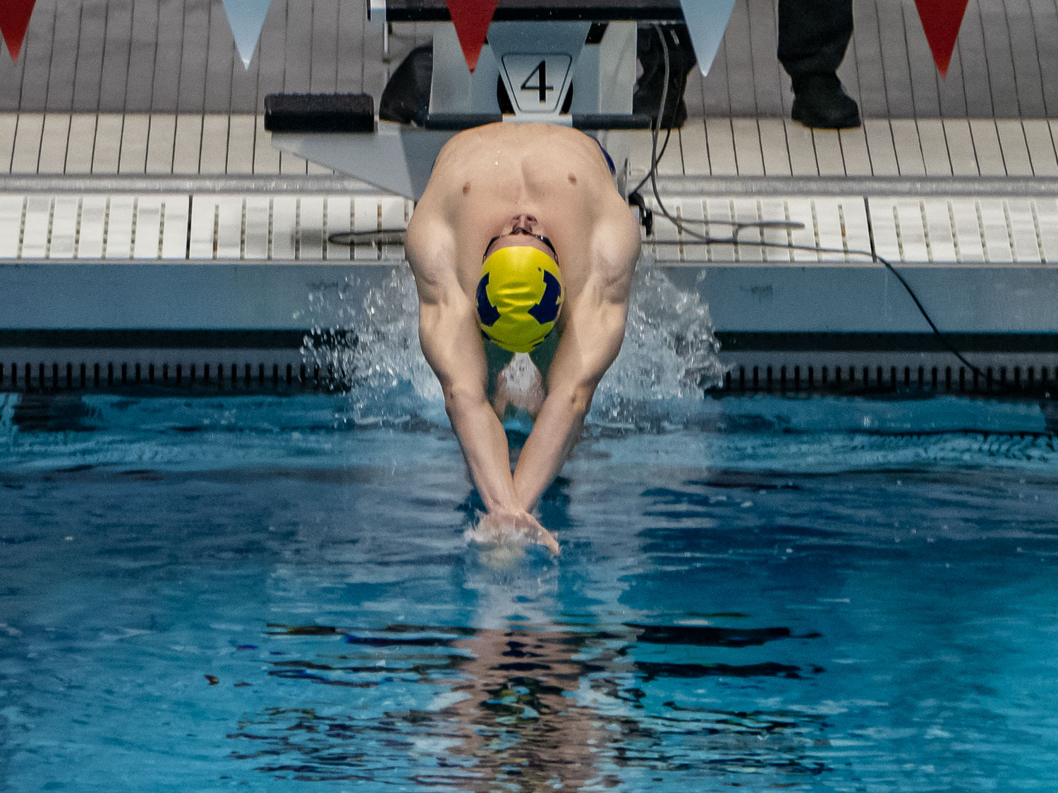 2021 Big Ten Men's Swimming Championships Day One Relays Michigan