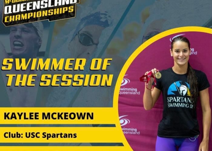 KAYLEE M<CKEOWN SWIMMER OF SESSION