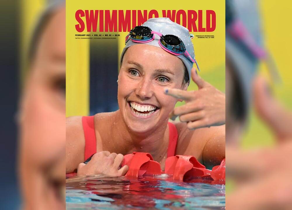 Swimming World February Cover Teaser - Emma McKeon