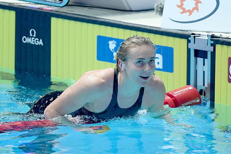 Ariarne Titmus AUS, 400m Freestyle Final, 18th FINA World Swimming Championships 2019, 21 July 2019, Gwanju South Korea. Pic by Delly Carr/Swimming Australia. Pic credit requested and mandatory for free editorial usage. THANK YOU.
