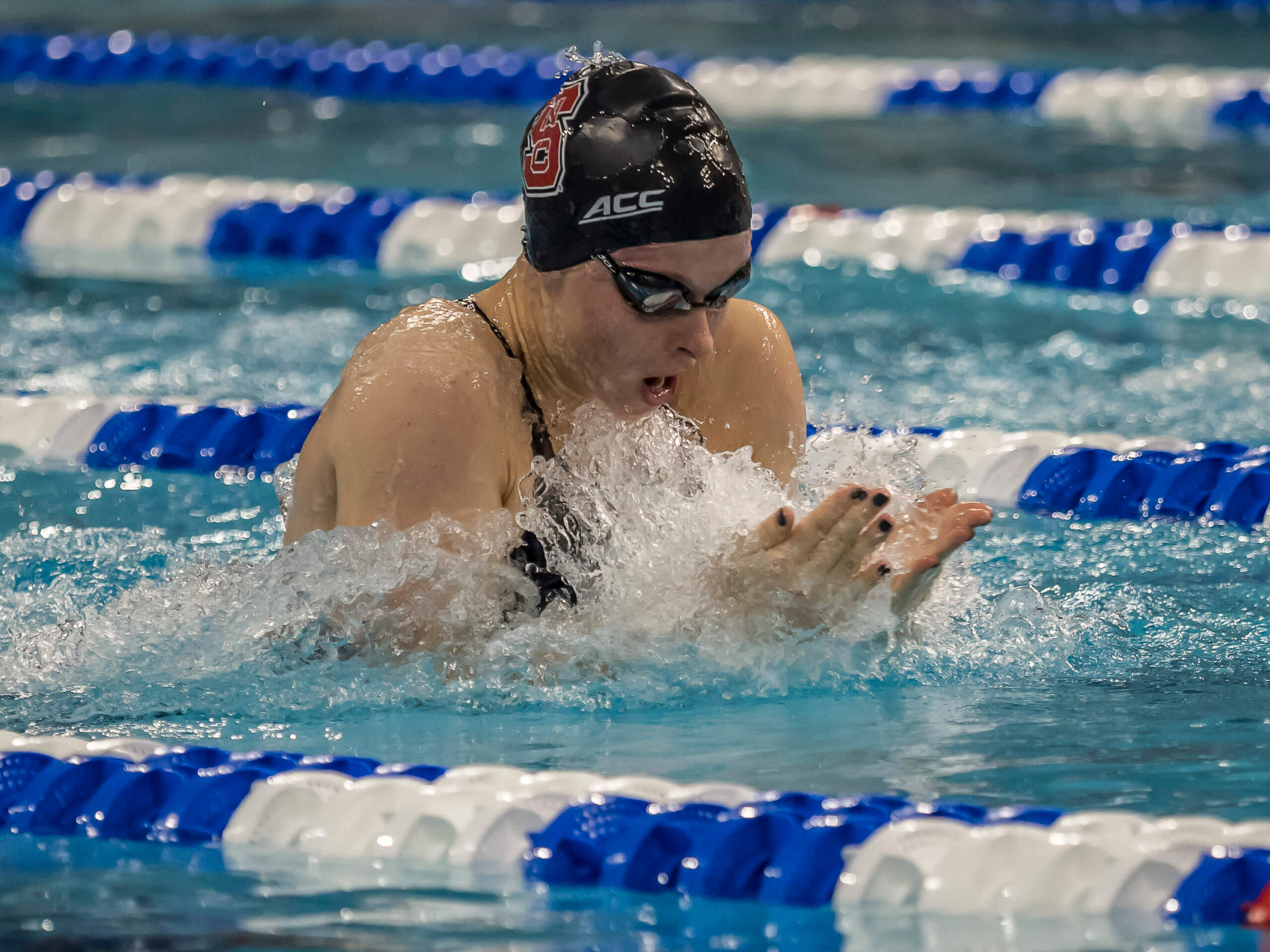 2021 ACC Womens Swimming and Diving Championships Day Three Finals Hansson Throws Down 57.4 100 Breast