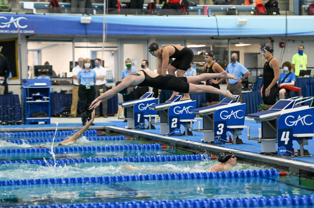 NCAA Division I Women's Swimming and Diving Day 1 Heat Sheets