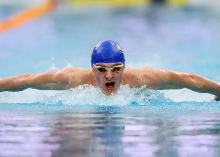 Lewis Clareburt, 400m IM. Swimming New Zealand Aon National Open Championships, National Aquatic Centre, New Zealand,Monday 17 Junel 2019. Photo: Simon Watts/www.bwmedia.co.nz