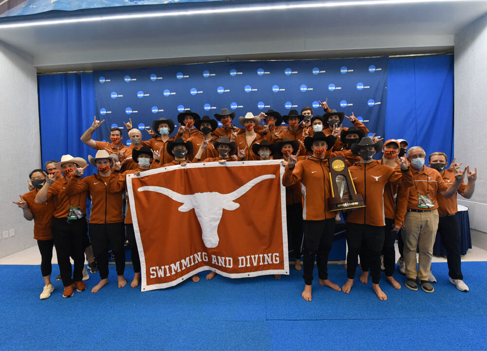 Swimming World June 2021 - Men's 2021 NCAA Review - Texas Longhorns