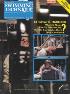Swimming Technique August 1980 Cover