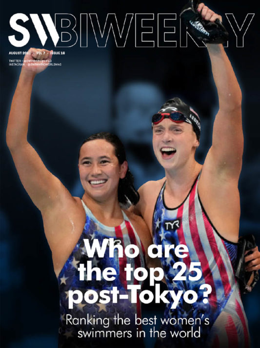 SW Biweekly 8-21-21 - Who Are The Top 25 Post-Tokyo - Ranking The Best Womens Swimmers In the World - COVER