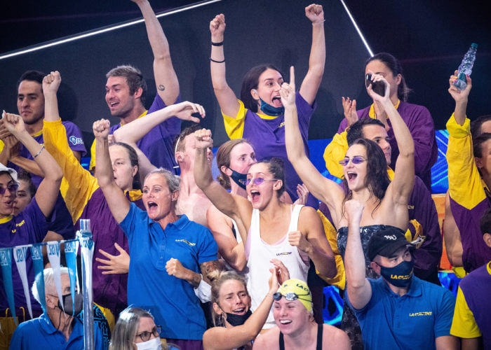 LA Current (LAC) LA Current (LAC) ISL International Swimming League 2021 Match 8 day 2 Piscina Felice Scandone Napoli, Naples Photo Giorgio Scala / Deepbluemedia / Insidefoto