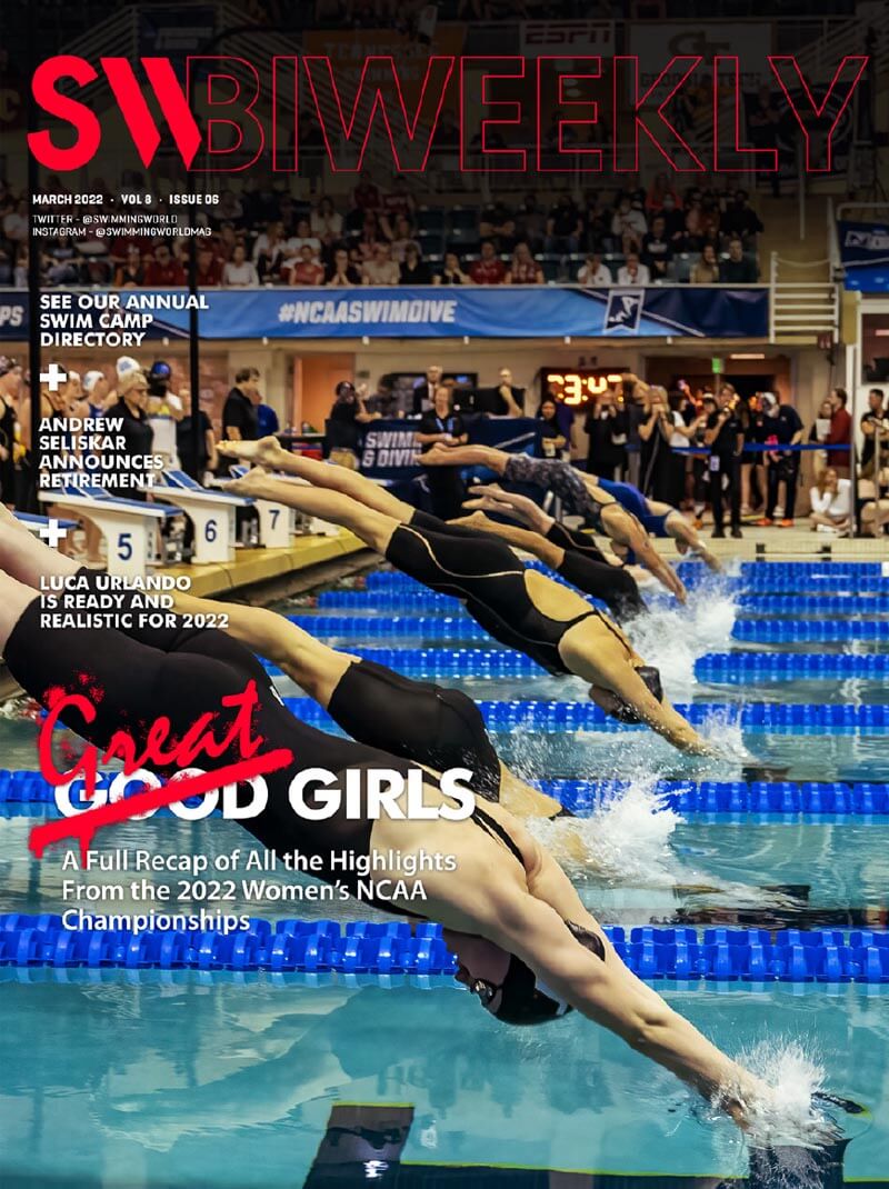 SW Biweekly 3-23-22 - Great Girls - A Full Recap of All the Highlights From the 2022 Women's NCAA Championships - COVER