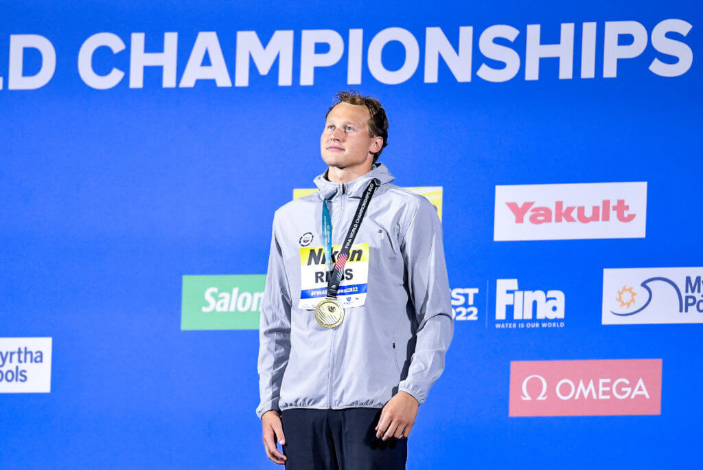 RESS Justin USA Gold Medal 50m Backstroke Men Swimming FINA 19th World Championships Budapest 2022 Budapest, Duna Arena 25/06/22 Photo Andrea Staccioli / Deepbluemedia / Insidefoto