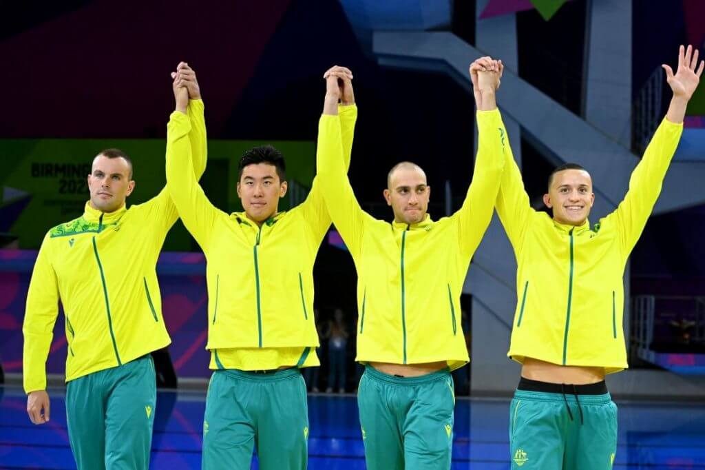 Aus M 400 Free Relay Commonwealth Games