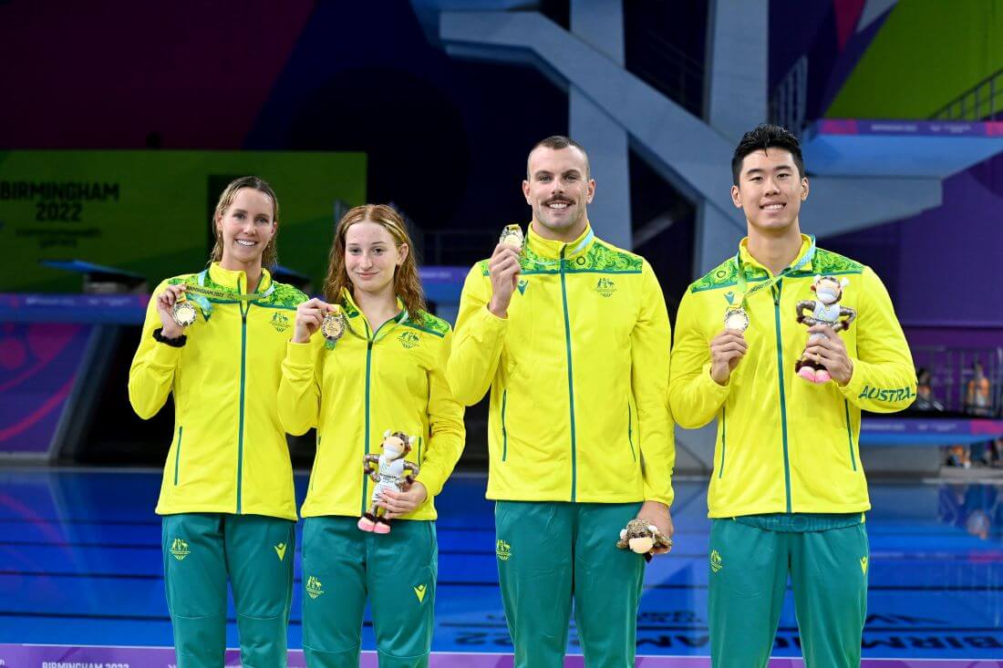Commonwealth Games Emma McKeon Anchors Mixed Free Relay Gold
