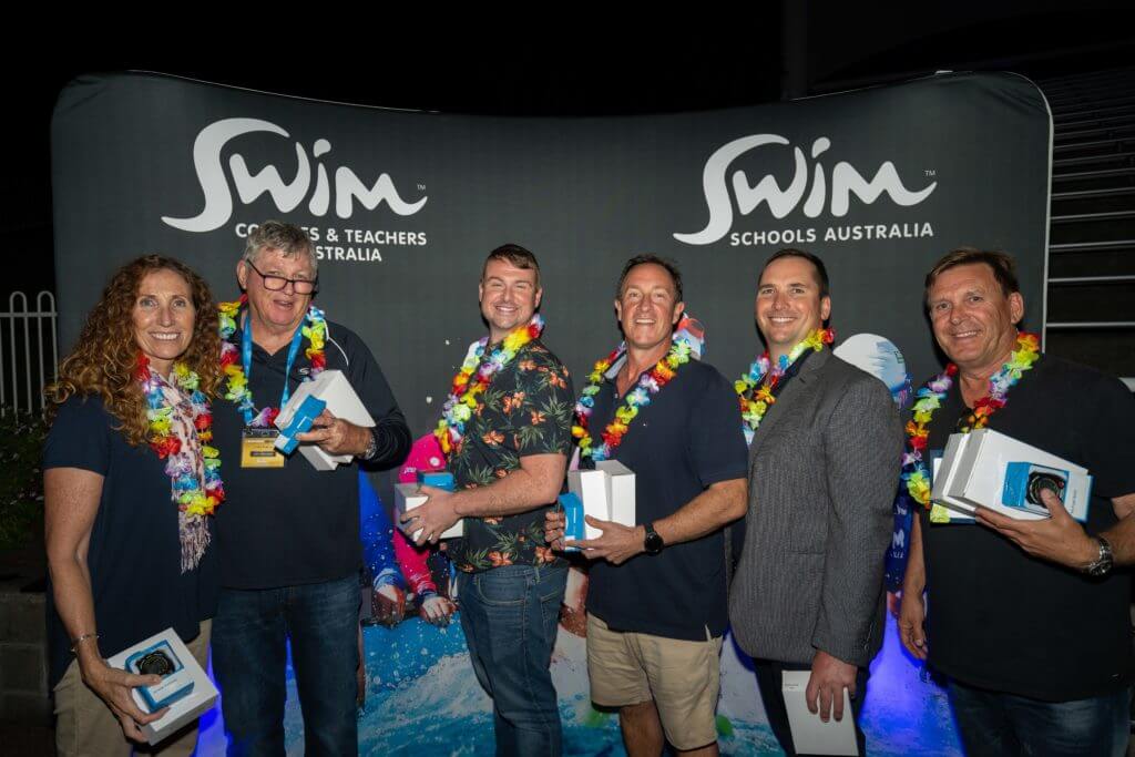 Coach recognition award winners (L-R) Janelle Pallister, Vince Raleigh, Peter Bishop, Simon Cusack, Michael BohlJPG