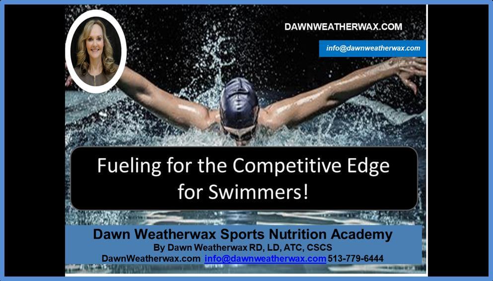 Fueling for the competitive Edge for swimmers