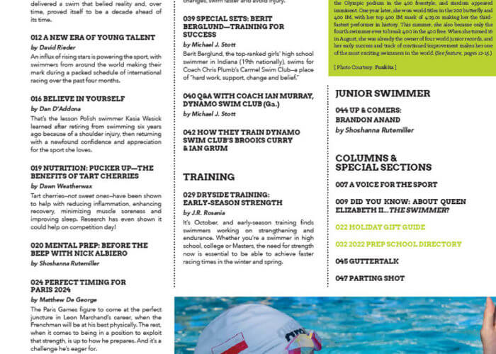 Swimming World Magazine October 2022 Issue - PDF ONLY