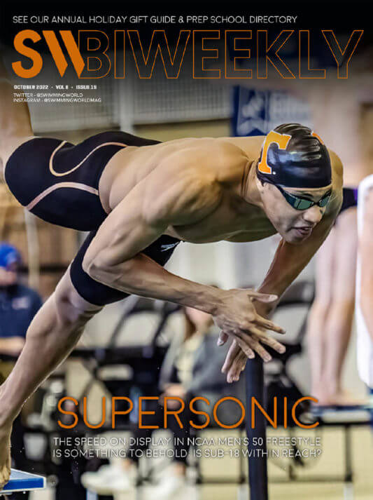 SWB 10-7-22 Supersonic - NCAA Men's 50 Freestyle - Is Sub-18 Within Reach - COVER