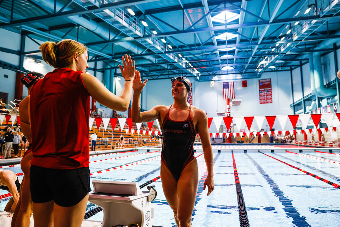 Rutgers Swims Past Nebraska To Close Big Ten Dual Meet Season