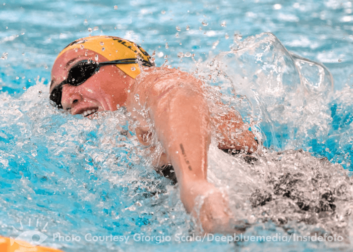Lani Pallister of Australia competes in the 400m Freestyle Women Final during the FINA Swimming Short Course World Championships at the Melbourne Sports and Aquatic Centre in Melbourne, Australia, December 13th, 2022. Photo Giorgio Scala / Deepbluemedia / Insidefoto