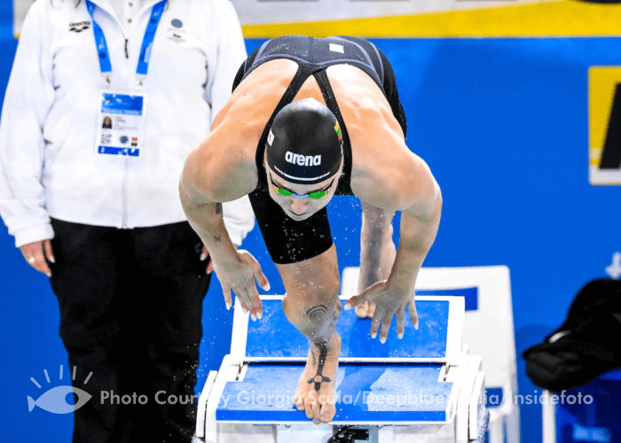 Ruta Meilutyte of Lithuania competes in the 100m Breaststroke Women Final during the FINA Swimming Short Course World Championships at the Melbourne Sports and Aquatic Centre in Melbourne, Australia, December 15th, 2022. Photo Giorgio Scala / Deepbluemedia / Insidefoto