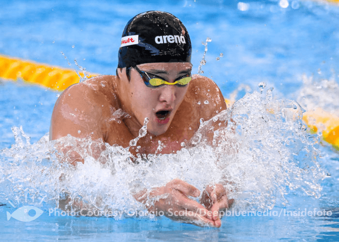 Daiya Seto of Japan competes in the 200m Breaststroke Men Final during the FINA Swimming Short Course World Championships at the Melbourne Sports and Aquatic Centre in Melbourne, Australia, December 16th, 2022. Photo Giorgio Scala / Deepbluemedia / Insidefoto