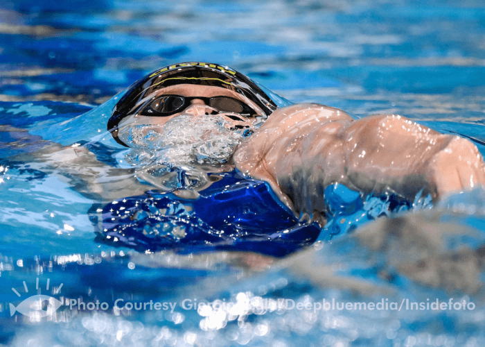 Maaike De Waard of The Netherlands competes in the 50m Backstroke Women Final during the FINA Swimming Short Course World Championships at the Melbourne Sports and Aquatic Centre in Melbourne, Australia, December 16th, 2022. Photo Giorgio Scala / Deepbluemedia / Insidefoto