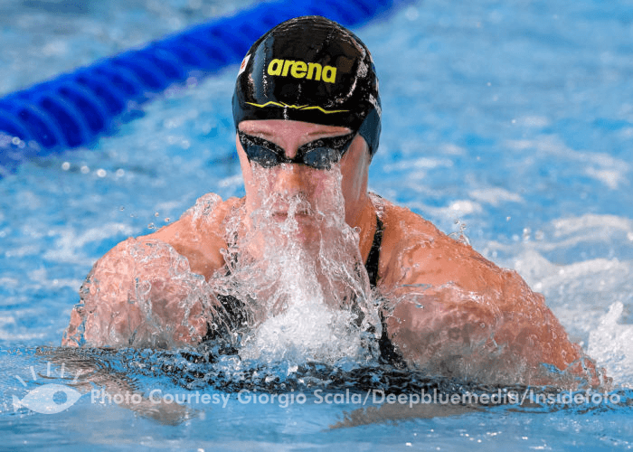 Tes Schouten of The Netherlands competes in the 4x50m Medley Relay Women Final during the FINA Swimming Short Course World Championships at the Melbourne Sports and Aquatic Centre in Melbourne, Australia, December 17th, 2022. Photo Giorgio Scala / Deepbluemedia / Insidefoto
