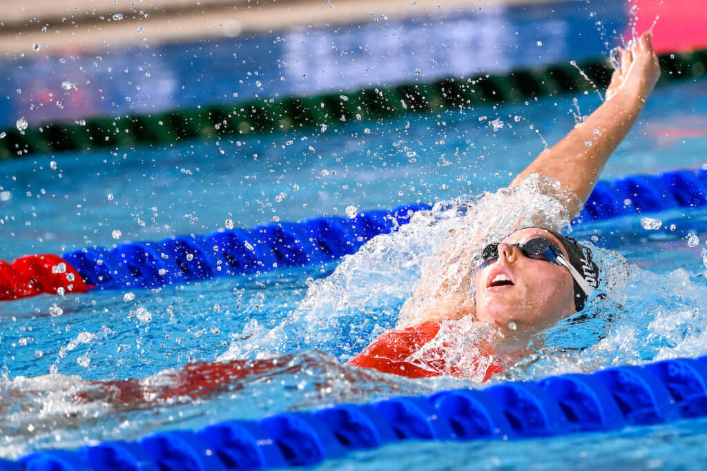 Hali Flickinger of United States of America competes in the 400m Individual Medley Women Final during the FINA Swimming Short Course World Championships at the Melbourne Sports and Aquatic Centre in Melbourne, Australia, December 17th, 2022. Photo Giorgio Scala / Deepbluemedia / Insidefoto