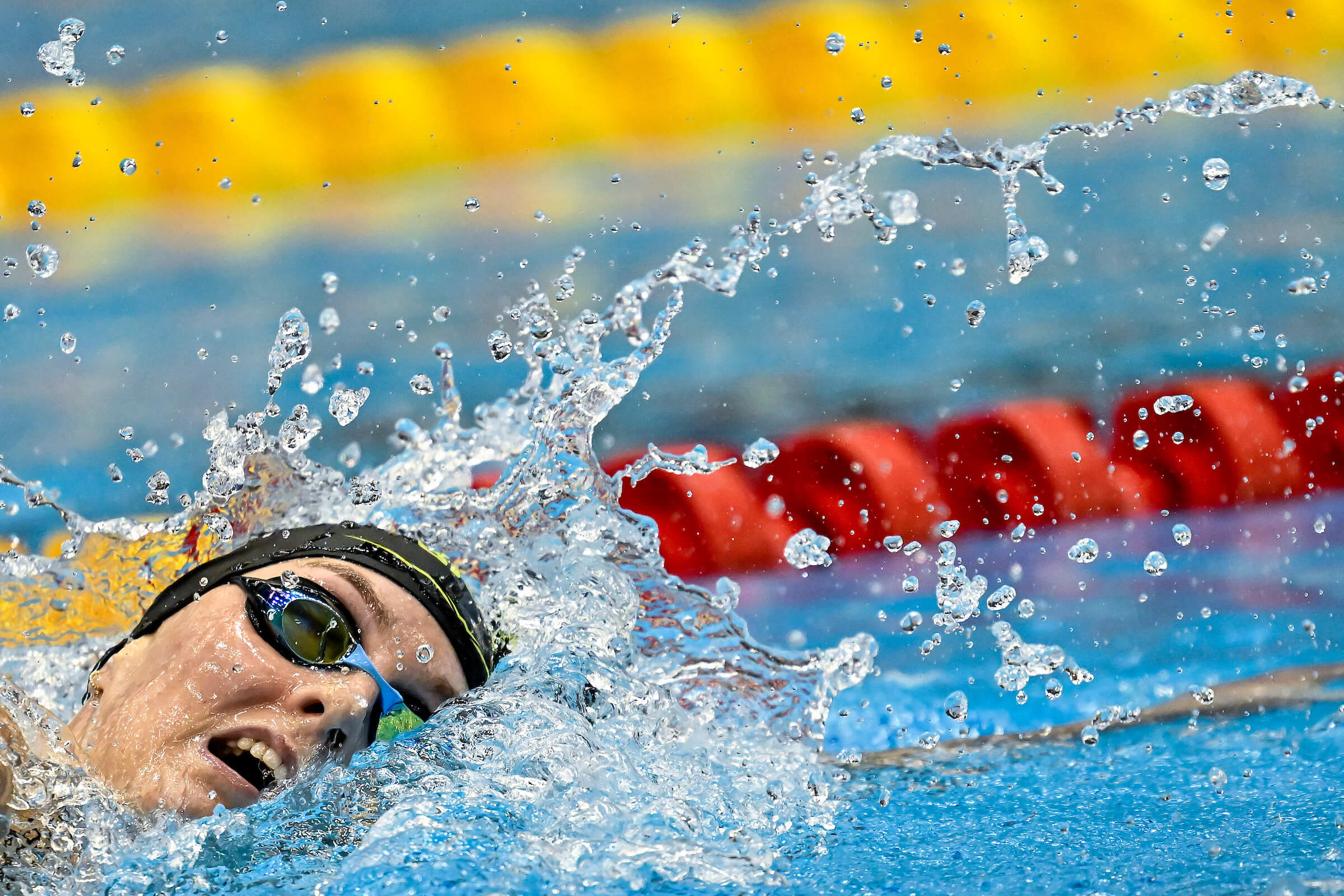 Marrit Steenbergen of the Netherlands competes in the Women's Freestyle 200m Heats during the 20th World Aquatics Championships at the Marine Messe Hall A in Fukuoka (Japan), July 25th, 2023.