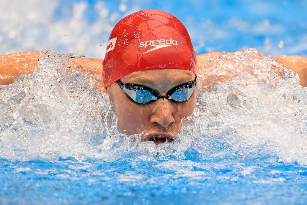 Tom Dean of Great Britain competes in the 200m Individual Medley Men Heats during the 20th World Aquatics Championships at the Marine Messe Hall A in Fukuoka (Japan), July 26th, 2023.