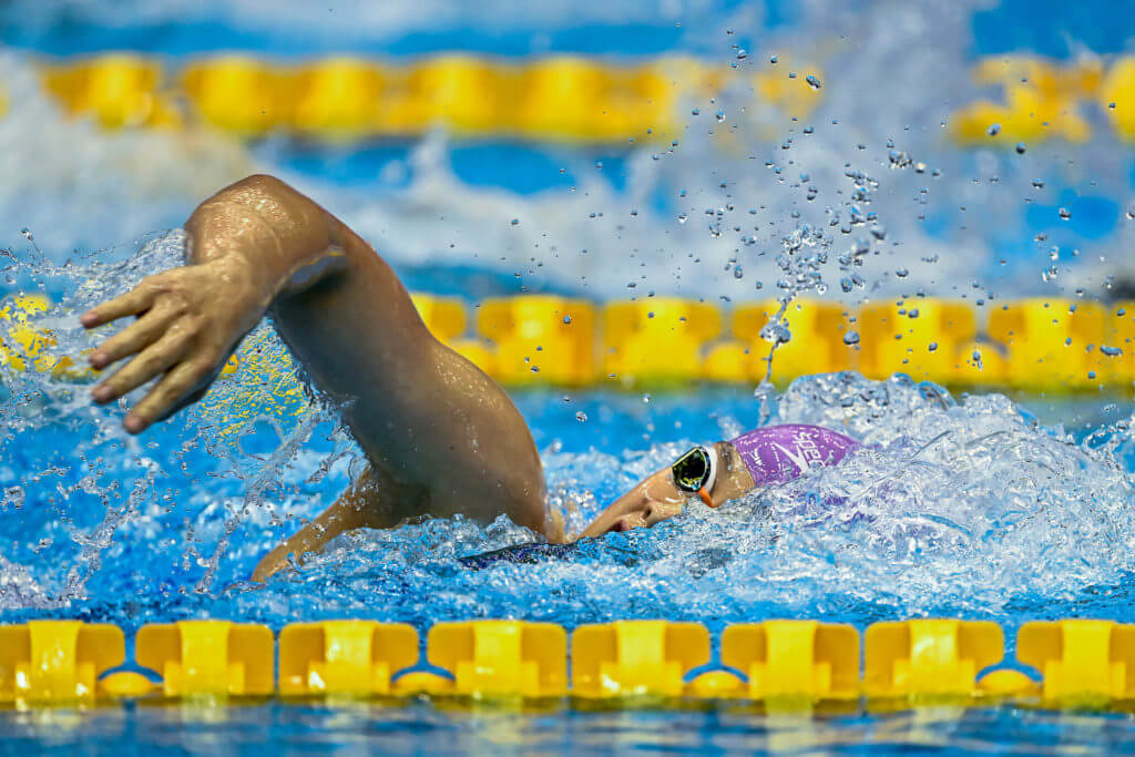 Yiting Yu of China competes in rde Women's Medley 200m Heats during rde 20rd World Aquatics Championships at rde Marine Messe Hall A in Fukuoka (Japan), July 23rd, 2023.