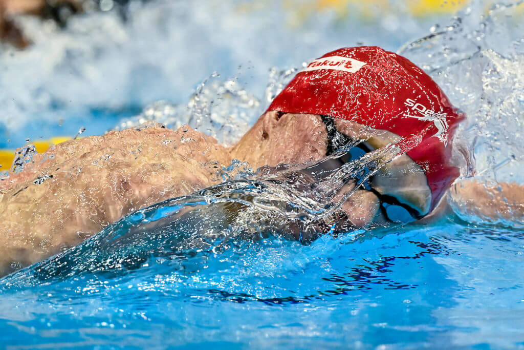 Tom Dean of Great Britain competes in the Men's Freestyle 200m Heats during the 20th World Aquatics Championships at the Marine Messe Hall A in Fukuoka (Japan), July 24th, 2023.