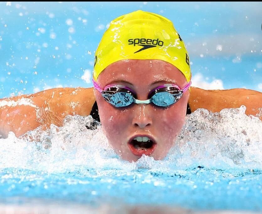 Mikayla Bird in action Commonwealth Youth Games Trinbago
