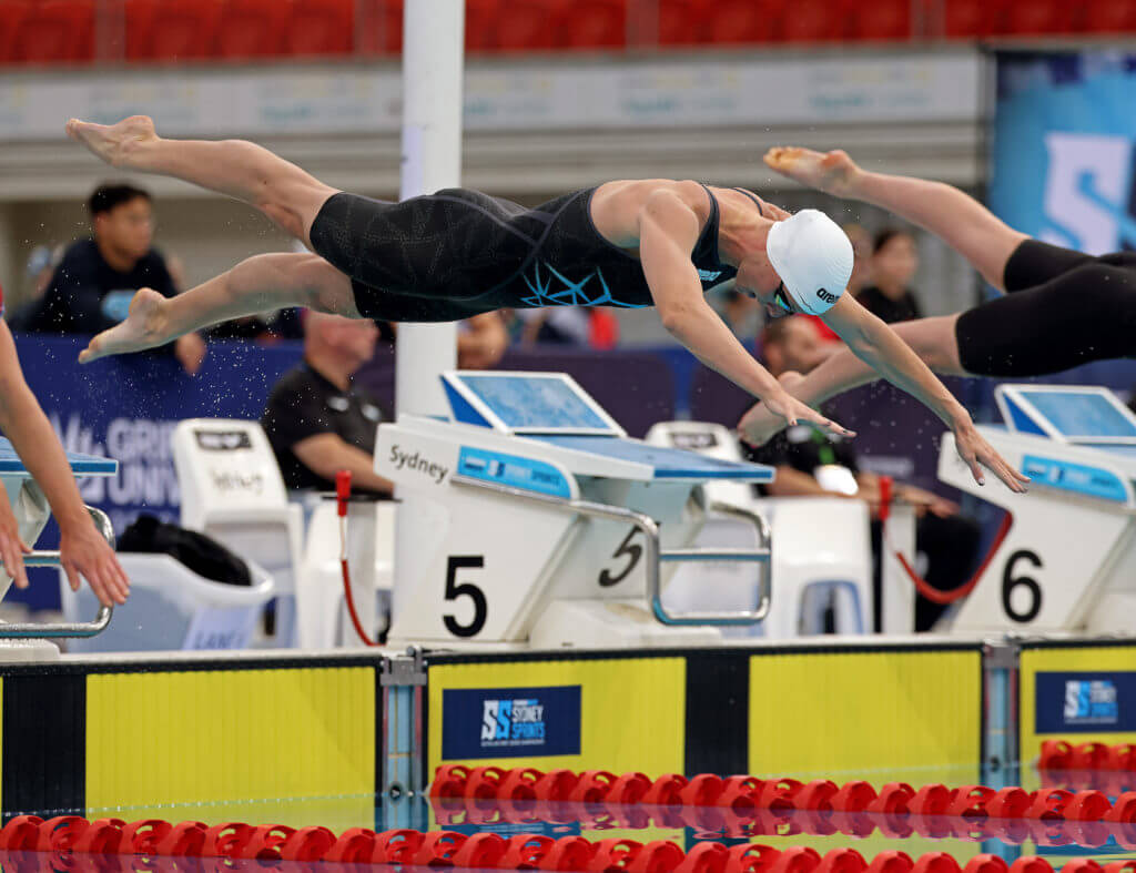 during the 2nd day of the Sydney Sprints, Australian Short Course Championships held at Sydney Olympic Park Aquatic Centre in Homebush, 14 September, 2023. Picture: Toby Zerna
