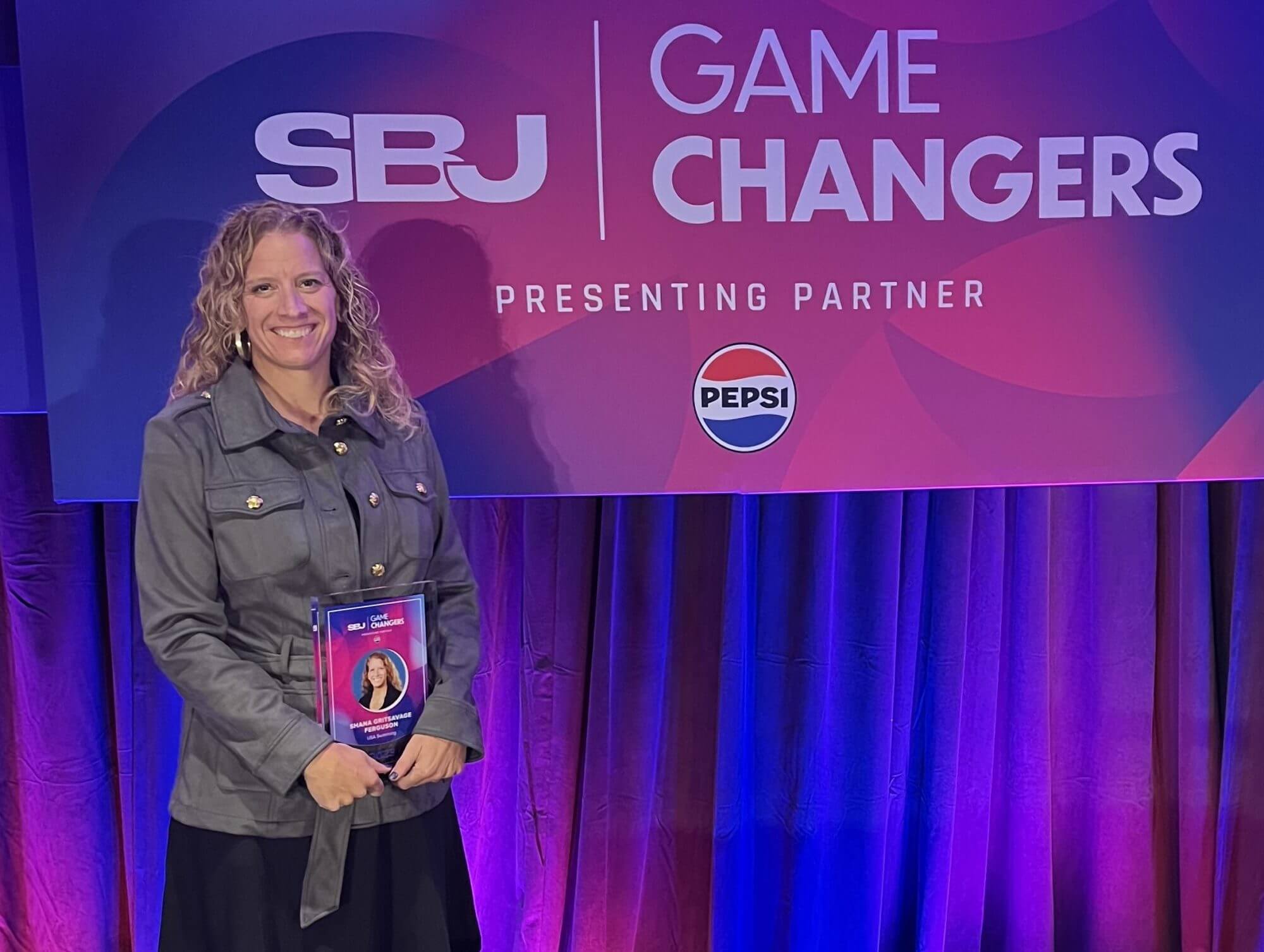 Shana Ferguson of USA Swimming gets 'Game Changers' Award