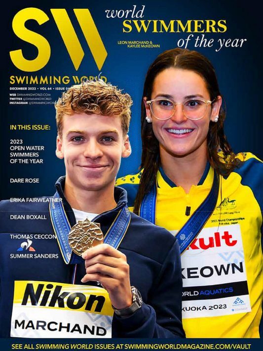 Swimming World December 2023 - Swimmers of the Year - COVER