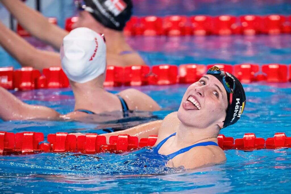 Angelina Kohler Sets Record with 100 Fly Gold Win