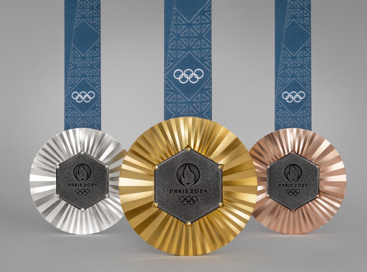 Olympic Medals Stun With Actual Pieces of Eiffel Tower - Swimming World ...