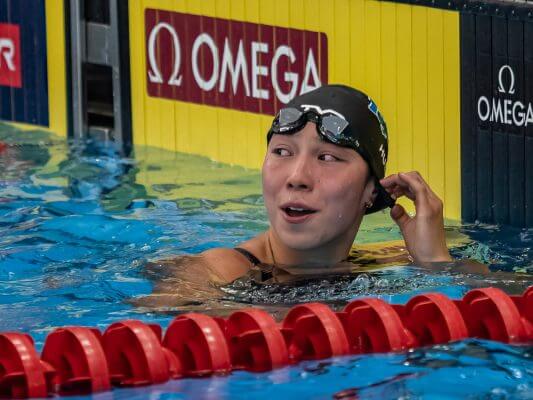 Torri Huske Grabs Top Seed for Final of 100 Free at Olympic Trials