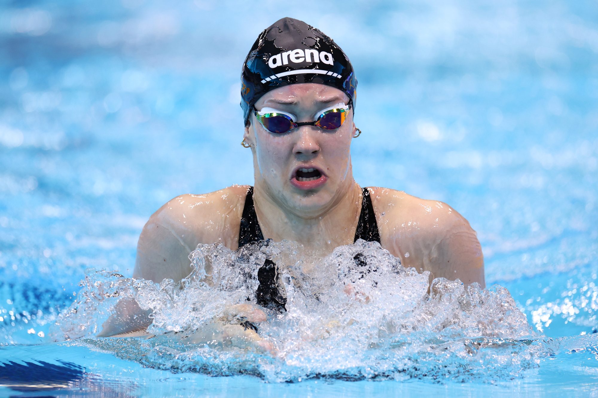 Angharad Evans Sets British 100m Breaststroke Record Of 1:05.54