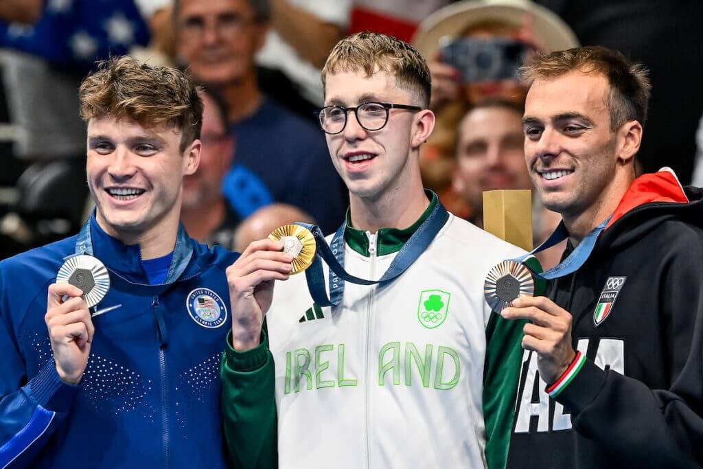 Bobby Finke, Daniel Wiffen, Gregorio Paltrinieri