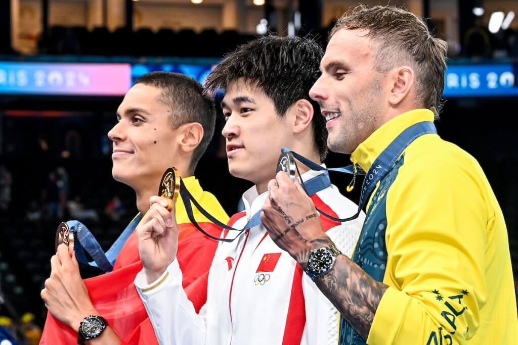 Kyle Chalmers, Pan Zhanle, David Popovici
