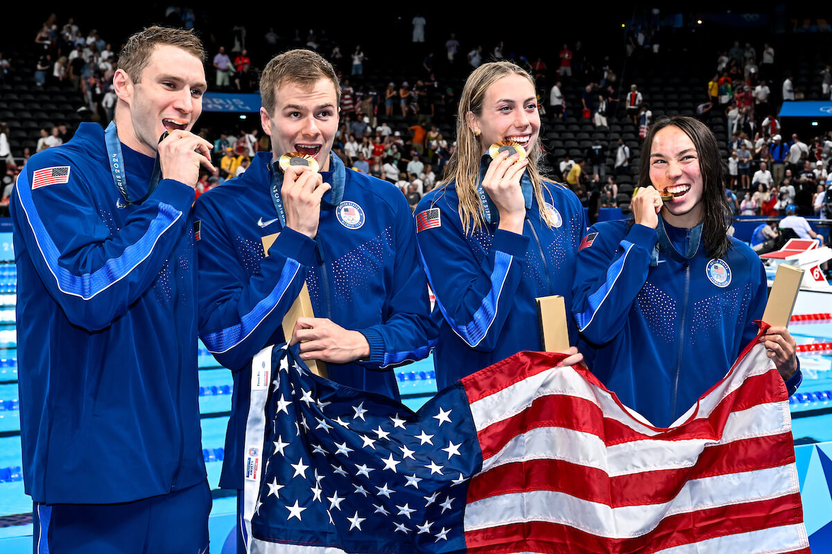 FLASH!!! Paris Olympics, Day 8 Finals: USA Rips World Record to Clip China in Epic Mixed Medley Relay