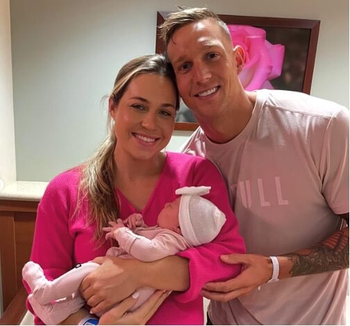 Caeleb Dressel and Meghan Dressel Baby Josie