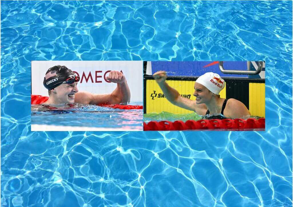 Katie Ledecky and Summer McIntosh