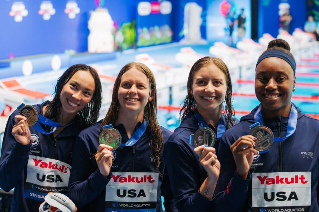 torri huske, erin gemmell, kate douglass, simone manuel
