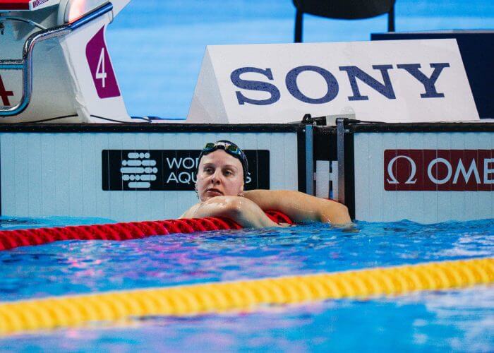 Evgeniia CHIKUNOVA in the 200 Breaststroke final