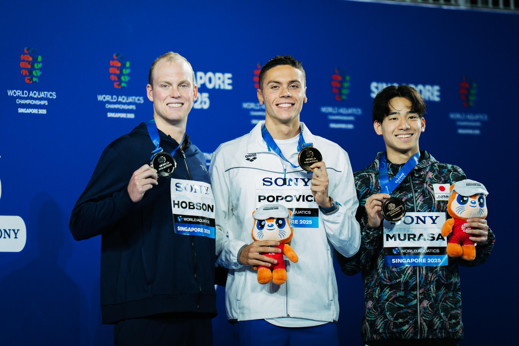 David Popovici Beats Luke Hobson in 200 Free at 2025 Worlds