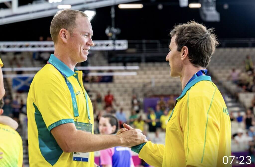 Cam McEvoy with Coach Tim Lane