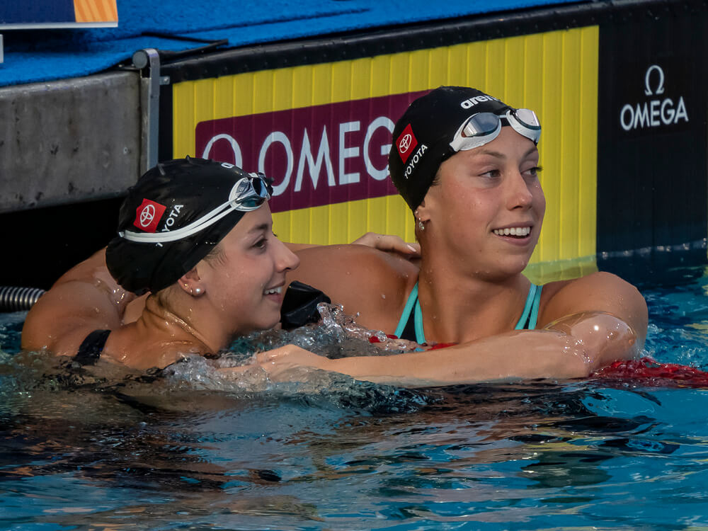 Kate Douglass and Gretchen Walsh